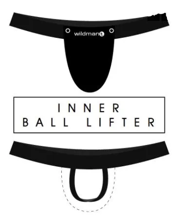 WildmanT - The Ball Lifter with Jock Strap - XLarge (Black)