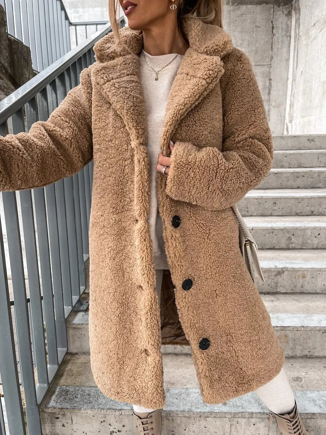 Women Regular Sleeve Fur winter Coat