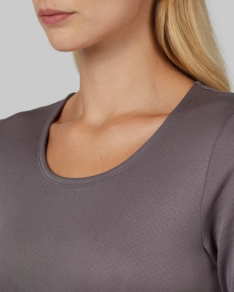 WOMEN'S MIDWEIGHT BRUSHED BASELAYER SCOOP TOP