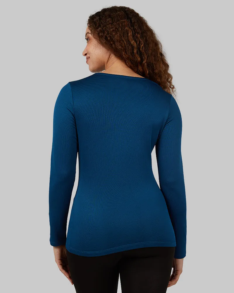 WOMEN'S MIDWEIGHT BRUSHED BASELAYER SCOOP TOP