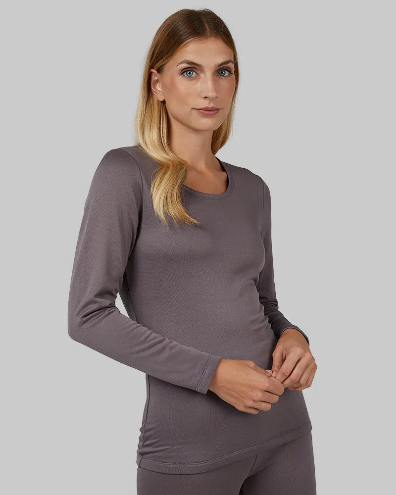 WOMEN'S MIDWEIGHT BRUSHED BASELAYER SCOOP TOP