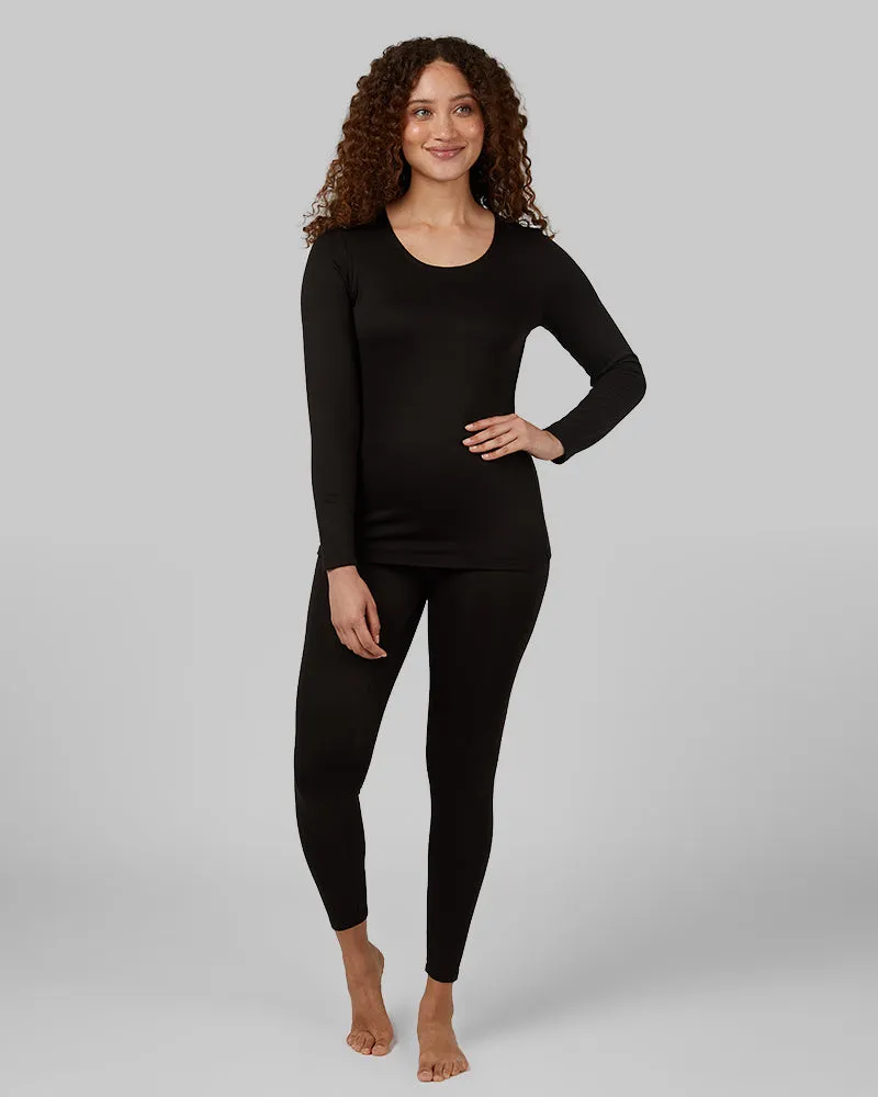 WOMEN'S MIDWEIGHT BRUSHED BASELAYER SCOOP TOP