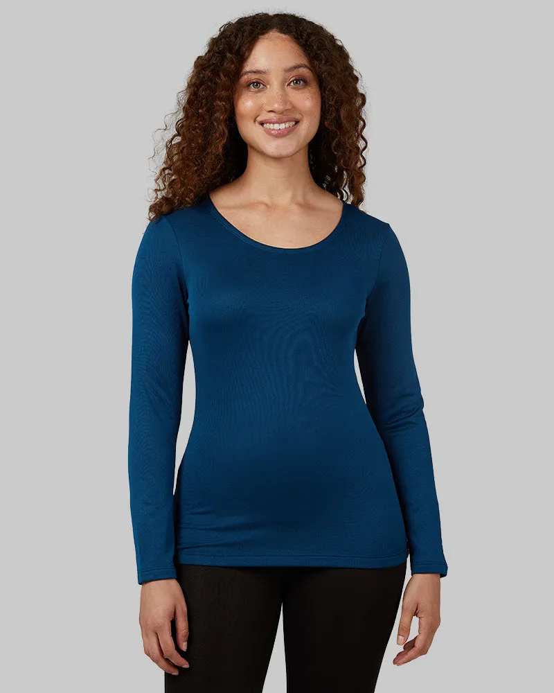 WOMEN'S MIDWEIGHT BRUSHED BASELAYER SCOOP TOP