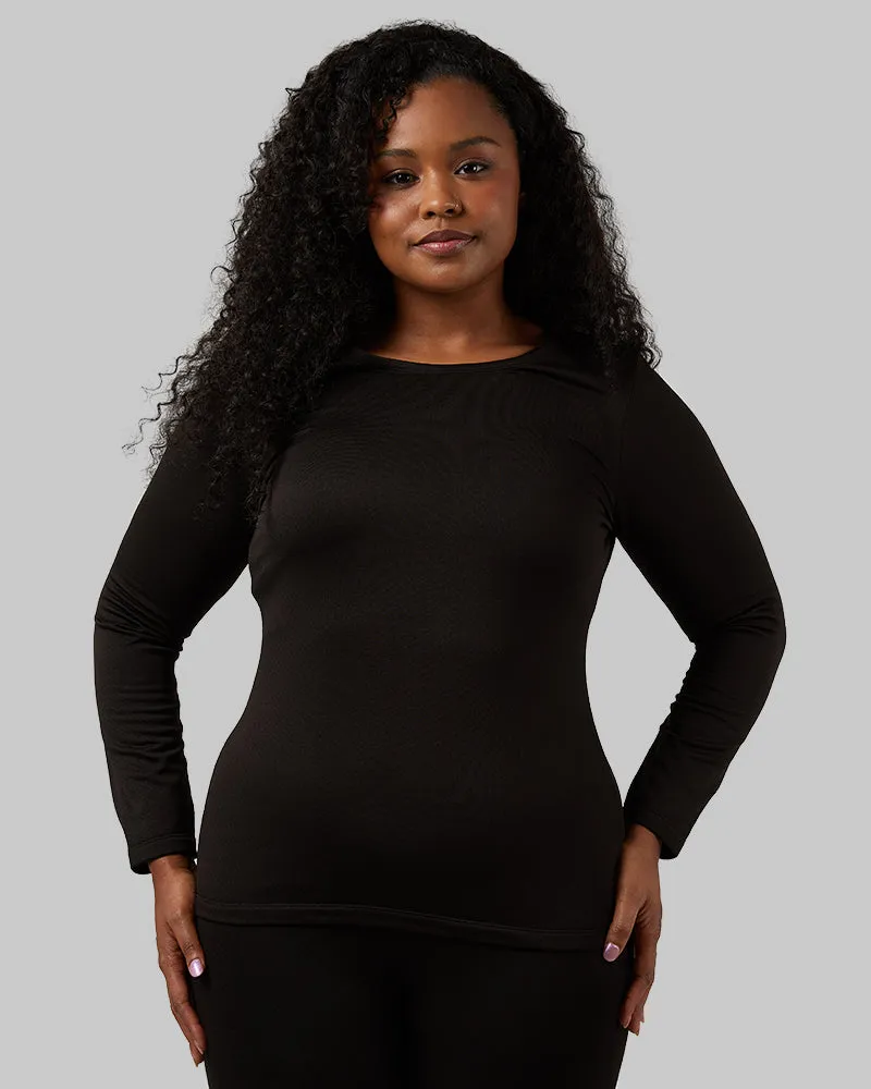 WOMEN'S MIDWEIGHT BRUSHED BASELAYER SCOOP TOP