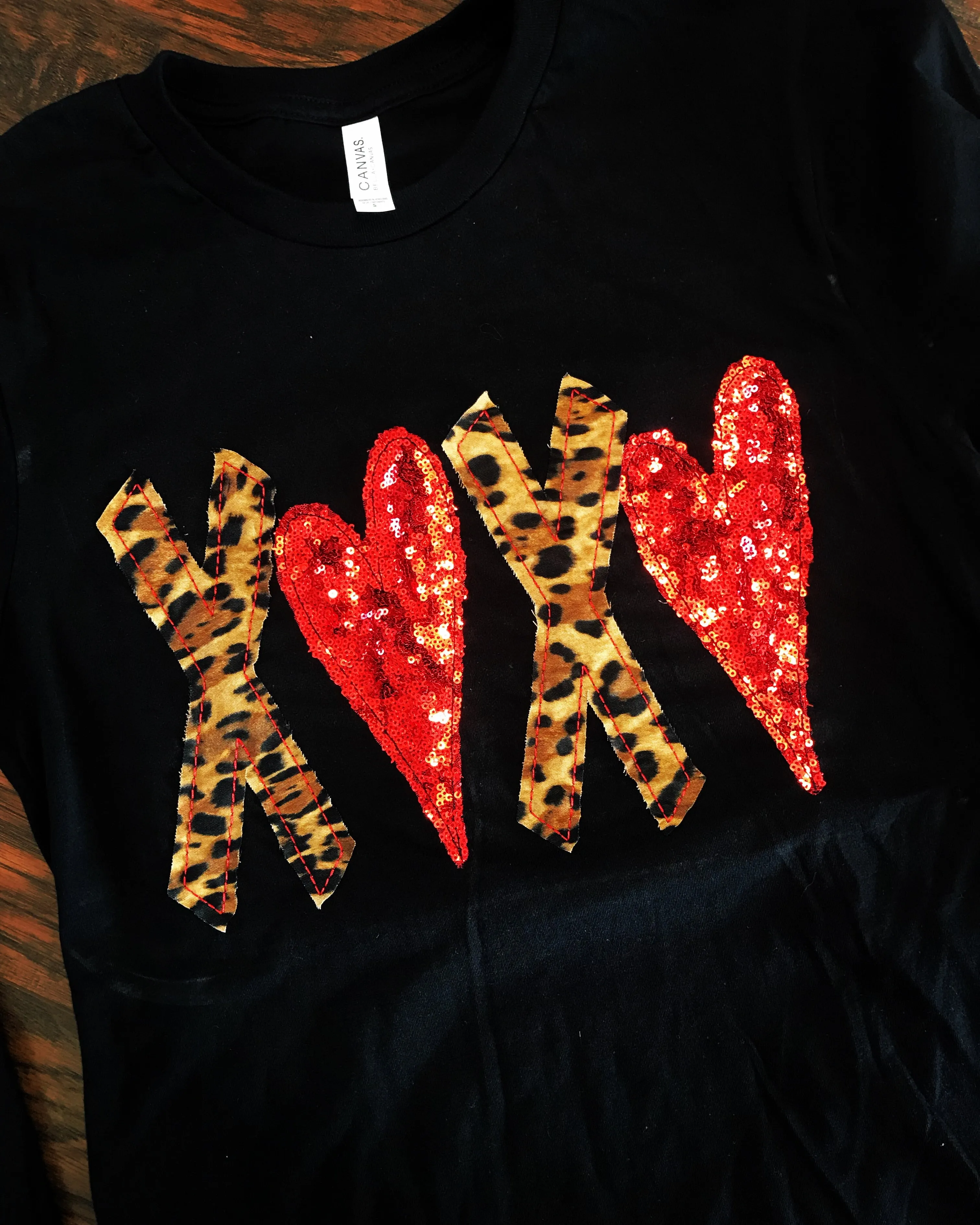 X Heart Valentines Tee