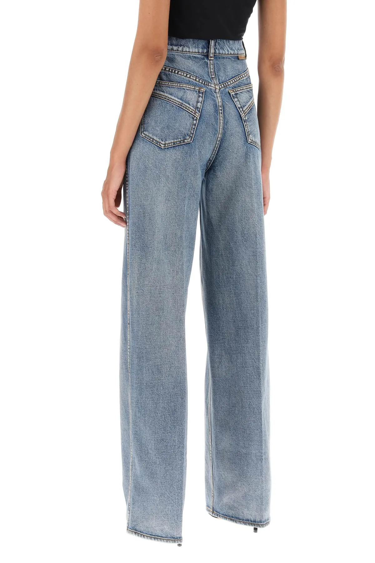 Zimmermann 'luminosity' wide leg jeans