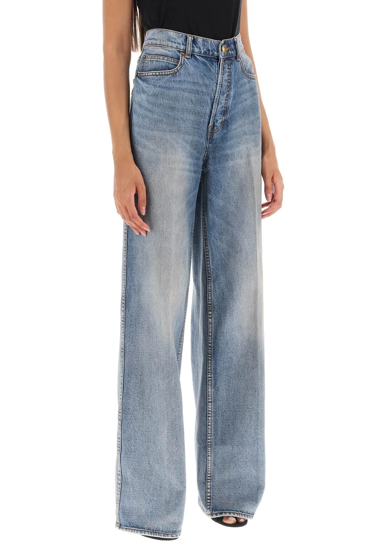 Zimmermann 'luminosity' wide leg jeans